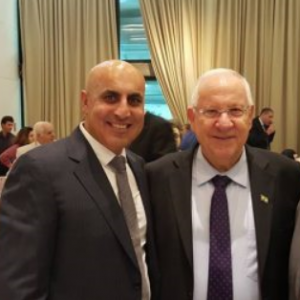 The President of Israel Mr. Reuven Rivlin with IGCC Chairman, Meni Benish.